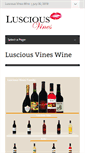 Mobile Screenshot of lusciousvines.com